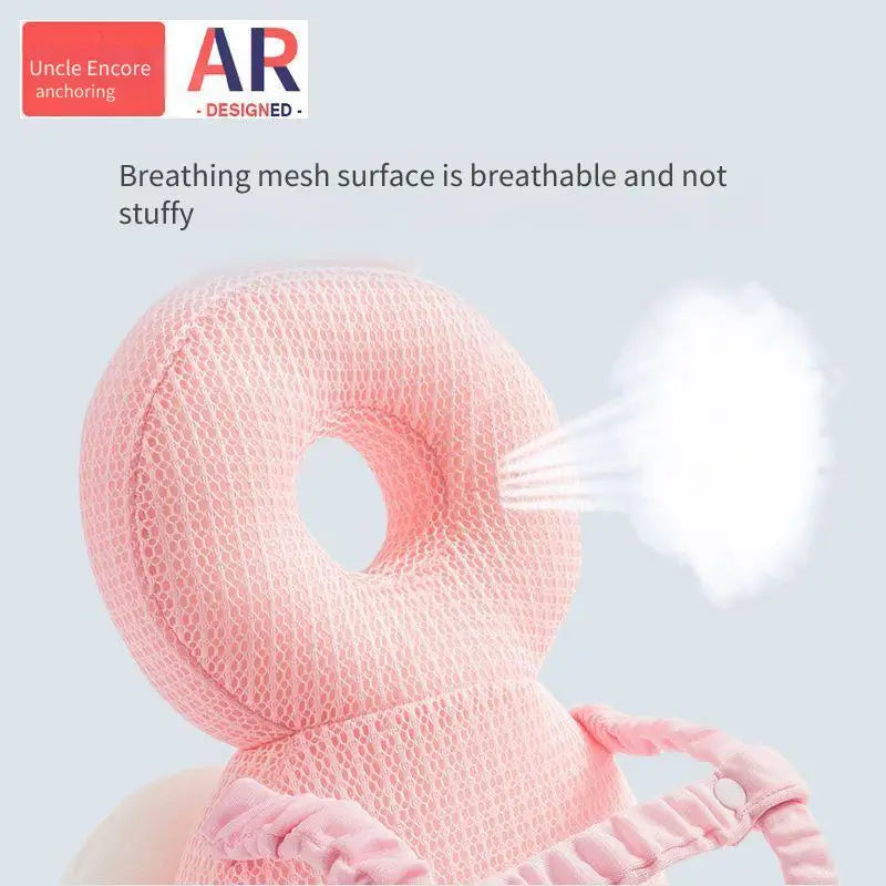 Toddler Walking Safety Gear Set: Anti-Collision Baby Head Protector & Back Head Pad Soft Infant Fall Prevention Hat for Crawling