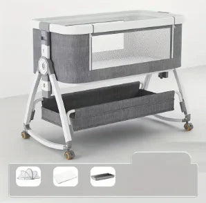 Children's Bed Multi Functional Baby Crib Foldable Height Adjustment Splicing Literas Infantiles Bedroom Children Furniture