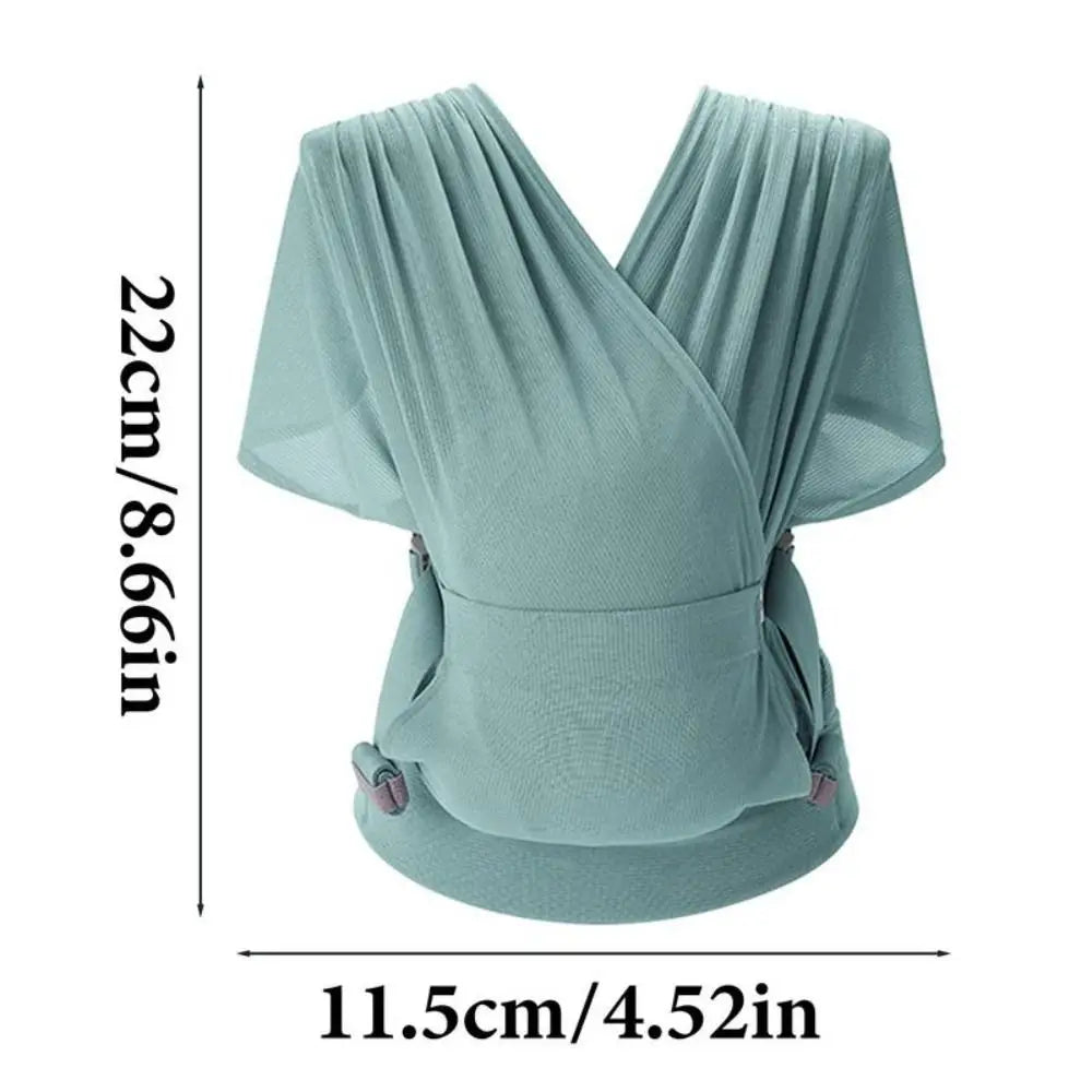 Newborn Baby Carrier Wrap Stretchy Adjustable 0-24 Month Front Facing Portable &Foldable Infant Carrier Belt Baby Swaddle Strap