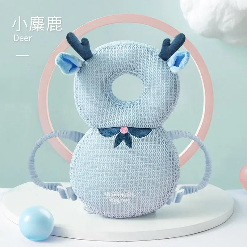 Toddler Walking Safety Gear Set: Anti-Collision Baby Head Protector & Back Head Pad Soft Infant Fall Prevention Hat for Crawling