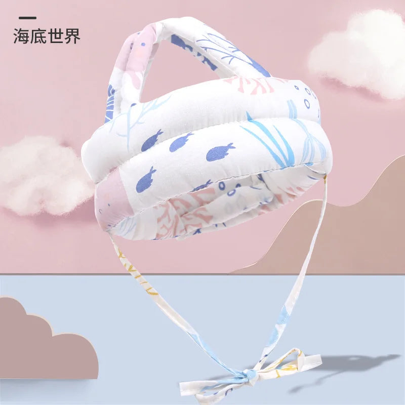 Baby Safety Helmet Head Protection Hat Toddler Anti-fall Pad Children Learn To Walk Crash Cap Adjustable Protective Headgear