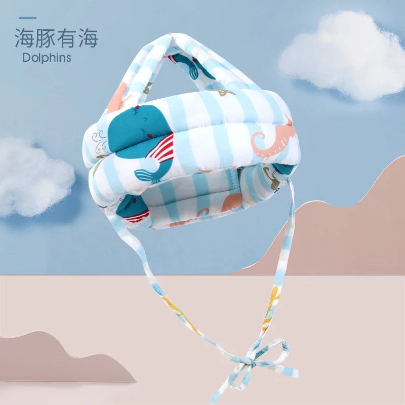Baby Safety Helmet Head Protection Hat Toddler Anti-fall Pad Children Learn To Walk Crash Cap Adjustable Protective Headgear