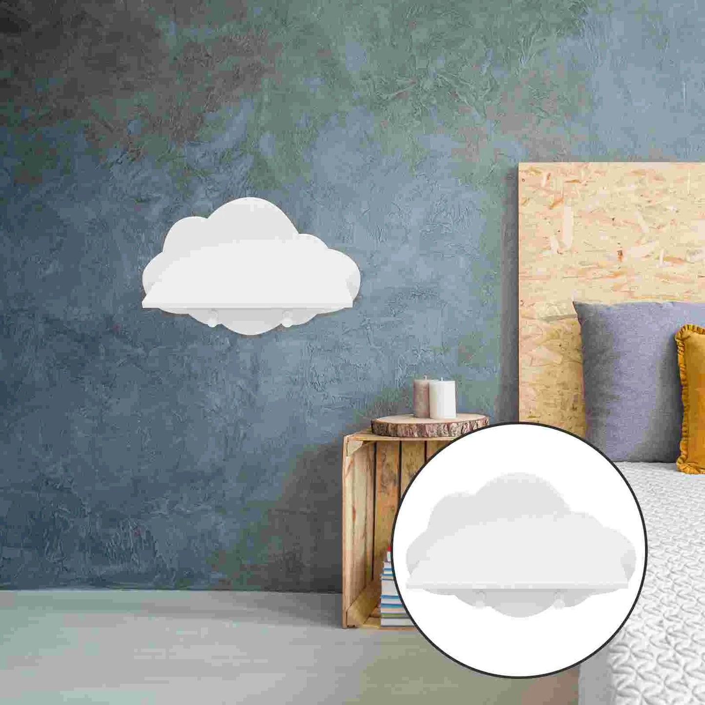 Home Decor Shelf Shelves Wall Floating Organizers and Storage White Wooden Child